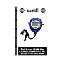 Özel Üretim Cg-512 Blue Kronometre Mavi Olcüm Aleti Zaman Ölçer Masa Aracı
