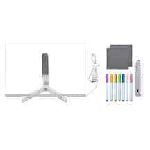 Neon Led Işıklı 20x30 Cm Yazı Çizim Tahtası + Stant + Kalem Fc994