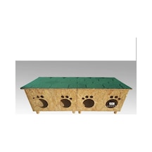Kedi Kulübesi Profesyonel Multible Greenroof 4/8 Kedi Evi 125 x 50 x 85 CM