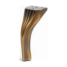Kesit 14 Cm Eskitme Antik Sarı Metal Mobilya Ayağı Ayakları Ünite Baza Koltuk Kanepe Sehpa Masa 6395751