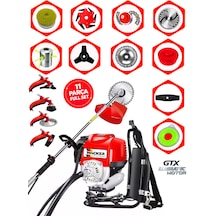 Prowackers German Wx 411 Seri Sırt Tipi Benzinli Ot Çalı Çim Biçme Tırpanı+ 11 Pcs Full Set Hali Yıkamalı