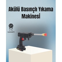 Mey İthalat Taşınabilir Şarjlı Basınçlı Yıkama Tabancası Köpük Aparatlı