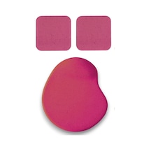 Oval Vişne Çürüğü Kum Desen Bilek Destekli Mouse Pad + 2 Adet Kupa Fincan Bardak Altlığı Altlık Set