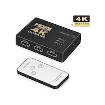 3 Port Hdmi Switch - 4K - Kumandalı ULTRA HD 2022 Versiyon HDMI