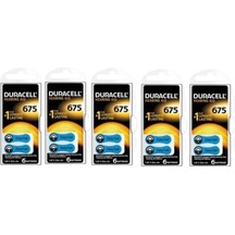Duracell 675, Pr44 Kulaklık İşitme Cihazı Pili 6'lı Paket 5 Paket
