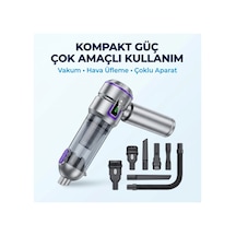 Lensun Araç Süpürgesi Gri