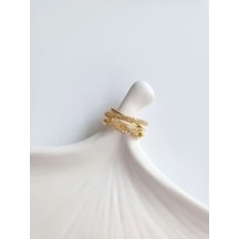 Vip Gold Ayarlanabilir Zincir Yüzük Sevgiliye Hediye Altın