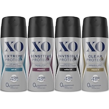 Xo Deodorant 150ml Erkek Extreme-sensitive-ınsivible-clear-protec