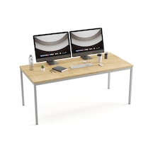 Çok Amaçlı Masa 160x80x75h Cm, Yemek Masası, Ofis Çalışma Masası, Bilgisayar Masası, Meşe Renk Safir Meşe