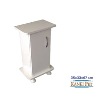 Kanki Pet 35 CM Flex İthal Akvaryum Mdf Sehpası Beyaz 35 x 33 x 67 CM