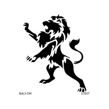 Airbrush Tattoo Yırtıcı Aslan Yapışkanlı Stencil Süsleme Ve Boyama Kalıbı