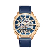 Slazenger Sl.09.2435.1.04 Otomatik Deri Lacivert 43 Mm Erkek Kol Saati Rose Gold