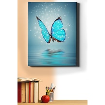 Webstyle Sayılarla Boyama Seti Kasnaklı Mavili Kelebek 60x75 Cm