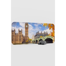 London Londra İngiltere 2 V1 70x30 Xl Gaming Kauçuk Kaymaz Taban Mouse Pad Fare Altlığı