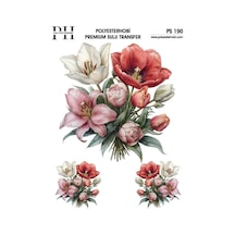 Polyesterhobi Premium Sulu Transfe 25x35 Cm Çiçek Desenli Ps 190