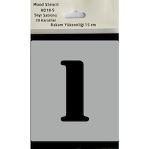 Stencil Rakam Boyama Şablonu X018-sayı Rakam Yüksekliği 15 Cm