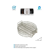 Philips Air Fryer Xxl Uyumlu Üç Katlı Fritöz Izgarası 304 Paslanmaz Çelik