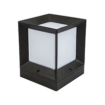 Ct7022 Cata Ct-7022 Milan Bahçe Armatürü Kare 27x22 Cm E27 Duy Beyaz - Siyah