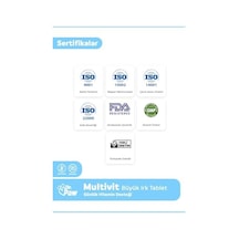Multivit Plus/günlük Vitamin İhtiyacı Premium Tablet/köpekler İçin 60 Adet/120 Gr