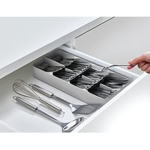 85119 Drawerstore Kompakt Çatal Kaşık Düzenleyici, Gri Abanoz