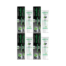 Agarta Doğal Diş Macunu 100ml Aktif Karbonlu 4 Lü Set Beyazlık