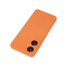 Uryport Realme C55 Kılıf Nano İçi Kadife Silikon - Turuncu