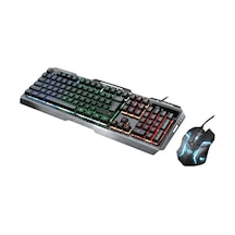 22895 Gxt845 Tural Kablolu Gaming Klavye Ve Mouse Set