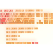 Klavye Keycaps 163 Tuşlu Günbatımı Şeffaf Tuş Takımı