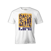 Evolution Of Basketball Players For Life Beyaz Erkek Tshirt 001