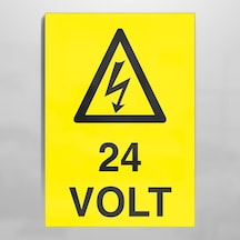24 Volt Uyarı Levhası 50x70cm