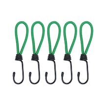 Vkemall 5'li Set Kamp İpi - Çadır Sabitleme, Bagaj Bağlama İçin Esnek Ve Dayanıklı Yeşil-siyah Şerit 150mm Çok Renkli