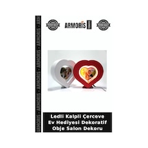 Ledli Kalpli Çerceve Ev Hediyesi Dekoratif Obje Salon Dekoru