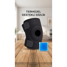 Çapraz Bağ Destekli Ortopedik Diz Korsesi Menisküs Dizlik Termojel Hediyeli