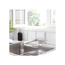 B07 Juttern Öne Eğilebilir Krom Kaplama 35 Cm Lavabo Musluğu Dar Mutfaklar Karavan Tekne İçin Çok Renkli