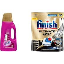 Vanish Kosla Multipower Renkliler İçin Leke Çıkarıcı Ve Deterjan Güçlendirici Sıvı 1 X 2000 Ml Ve Finish Plus 20 Kapsül Bulaşık Makinesi Tableti