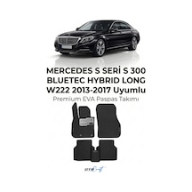 OtoCraft Mercedes S Seri S 300 Bluetec Hybrid Long W222 2013-2017 3d Havuzlu Eva Paspas 5 Parça
