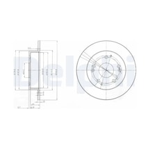 Honda Civic 7 Arka Fren Diski 2001-2006 Delphı Bg3746 2adettir