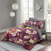 Monohome Rose Mix Çift Kişilik Nevresim Takımı 3D Pamuk Saten