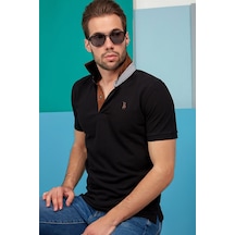 T8563 Dewberry Erkek Tshırt-siyah