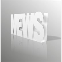 40X25Cm Beyaz News Yazılı Gazetelik Broşürlük İnsörtlük Dergilik