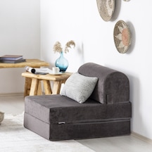 Homedius Magic Tek Kişilik Antrasit Katlanır Yataklı Koltuk