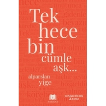 Tek Hece Bin Cümle Aşk - Yqbx-631412