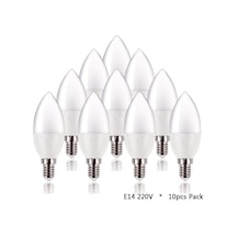7 Watt E14 Ince Duylu Led Mum Buji Ampul 10 Adet Mum Led
