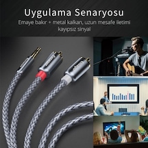 Pro Series 3 Metre 3.5mm Jack To Rca Stereo Ses Sistemi Kablosu, Amfi, Hoparlör, Tv Ses Sistemi Kablosu