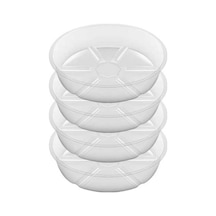 Pazly 12 Inç Şeffaf Plastik Bitlik Altlığı 4'lü Set - İç/dış Mekan Dayanıklı