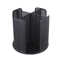 Masaüstü Döner Izgara Tek Kullanımlık Kağıt Bardak Rafı Siyah