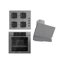 Ferre Fryart Serisi Gri Ankastre Set SS208 - QEP63CPR - D082
