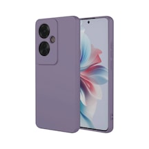 Oppo Reno 11f Uyumlu Kılıf First Silikon - Lila