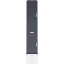 Hyperion Dolap 3 Raflı Tek Çekmeceli Tek Askılı 44x44x221 Antrasit-antrasit Antrasit