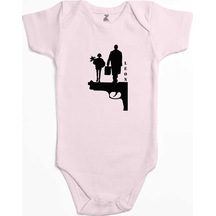 Zepplin Giyim Leon Gun Silüet Pembe Bebek Body Zıbın